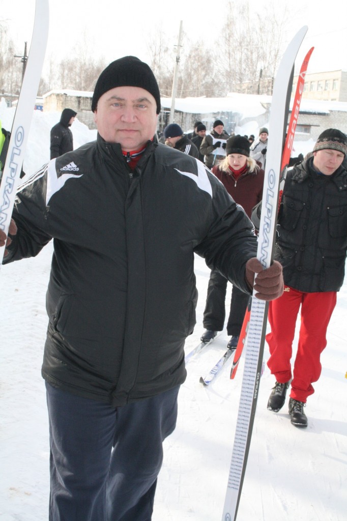 Ректор НГИЭИ – УЧАСТНИК  лыжных гонок спортивного праздника «Лыжня России – 2014»